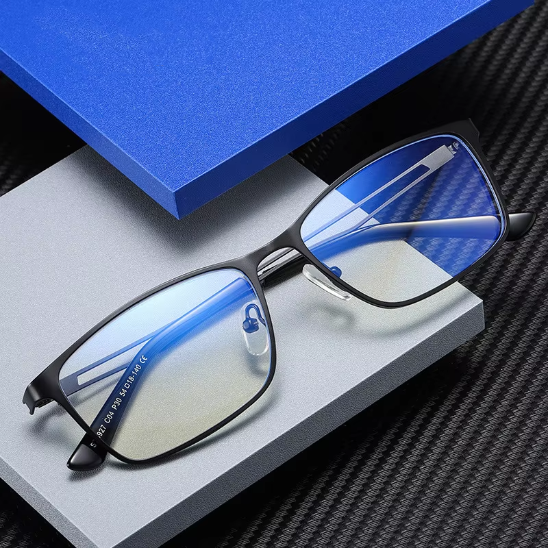 Modische Blaulichtbrille mit Hohlmuster