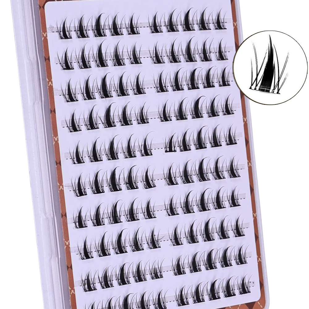 Selbstklebende Cluster-Wimpern im Manga-Stil 2