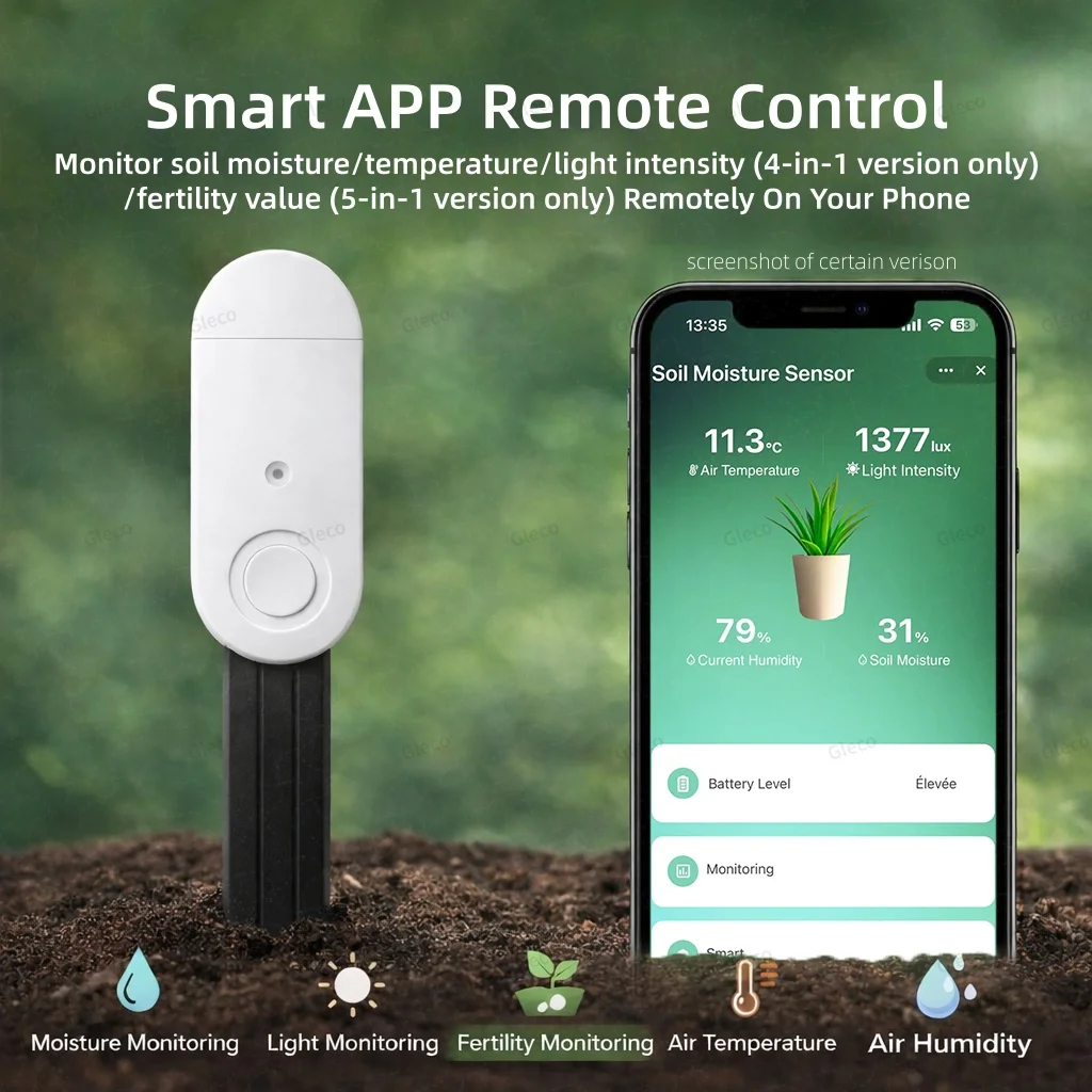 Zigbee-Bodensensor für Feuchtigkeit und Temperatur 4