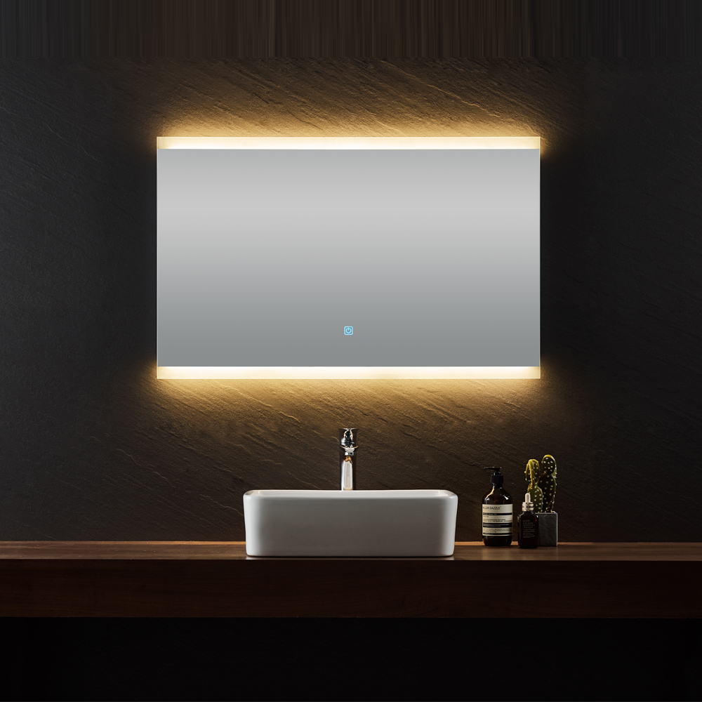 Rechteckiger LED Spiegel mit Touch-Schalter 2