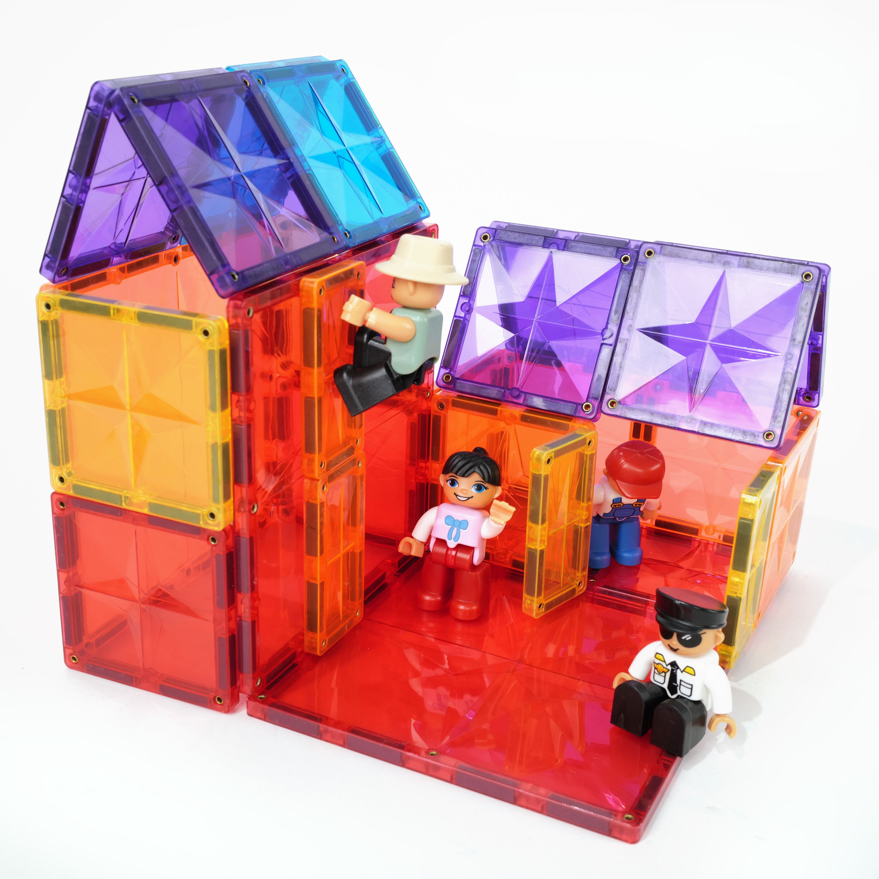4er-Set Magnetische Mini-Figuren für Bausteine