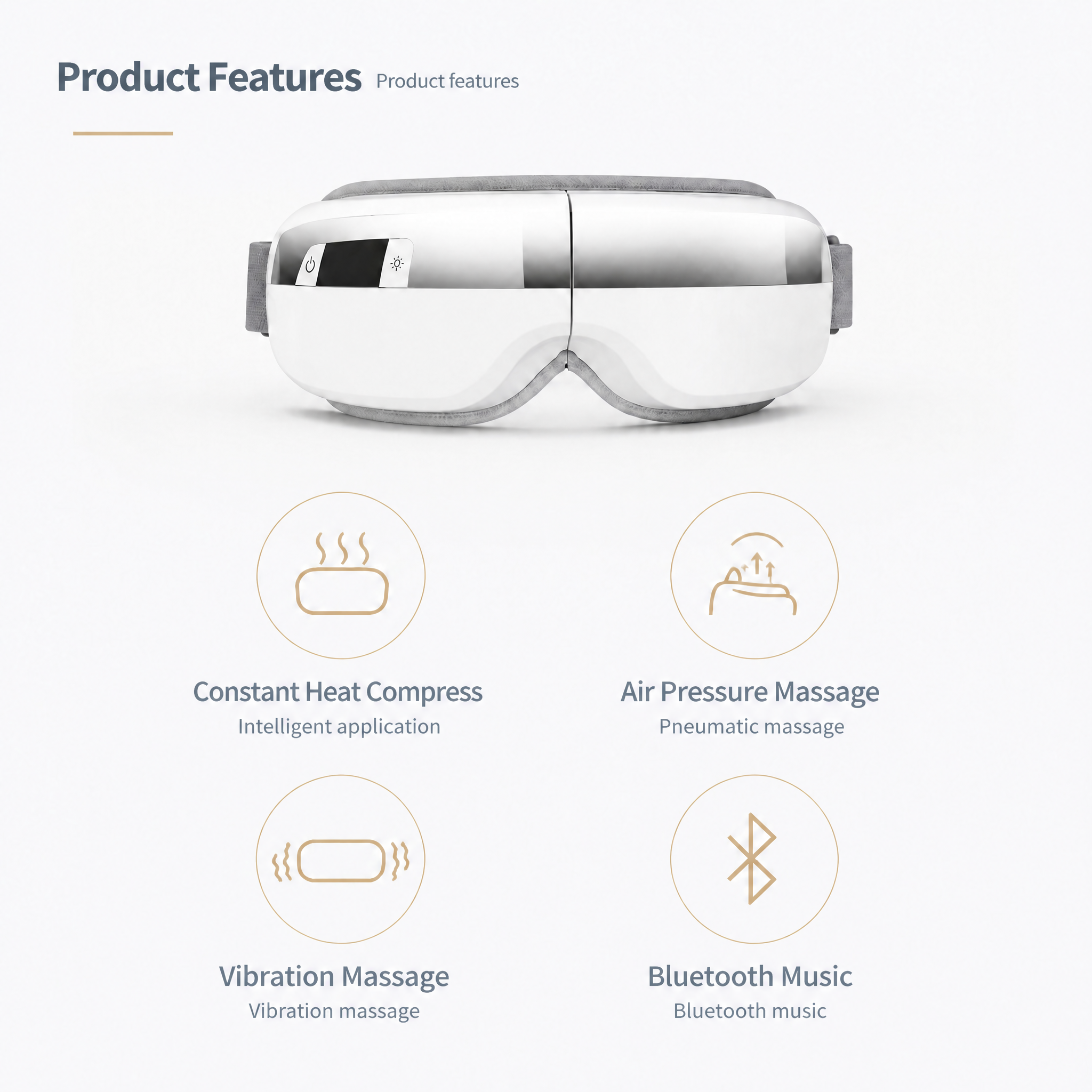 Faltbarer Smart-Augenmassager mit Bluetooth 2