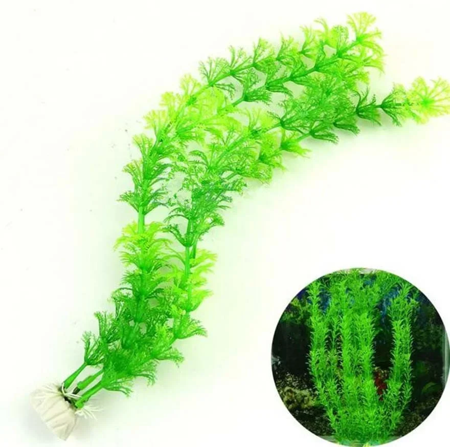 Künstliches Grünes Aquarium Gras Dekor 3