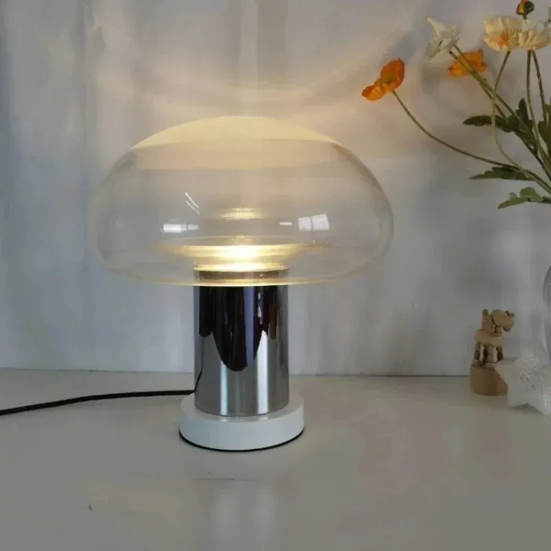 Vintage Glas Pilz Tischlampe Kinderzimmer 2