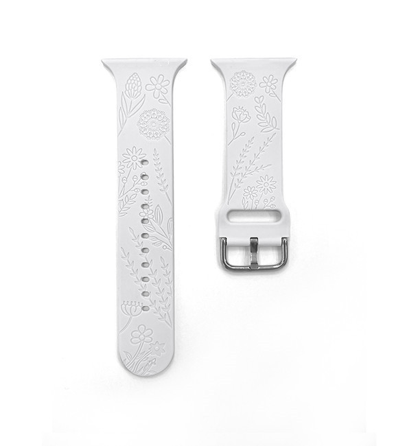 Gravierte Silikon-Ersatzarmbänder für Apple Watch 2