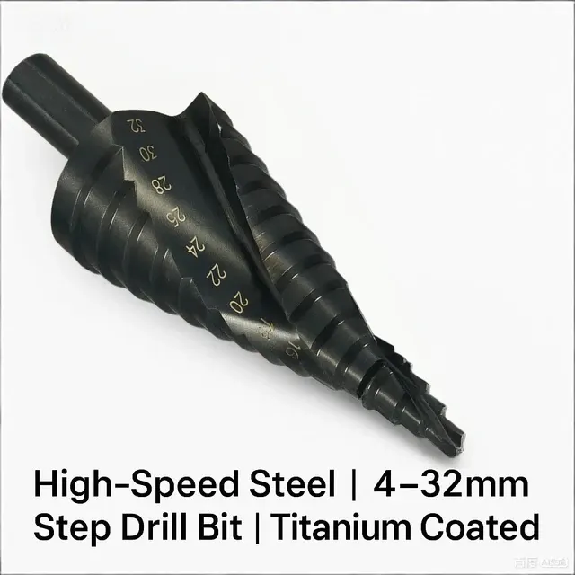 HSS-Kobalt-Stufenbohrer 4–32 mm mit Dreikantschaft 1