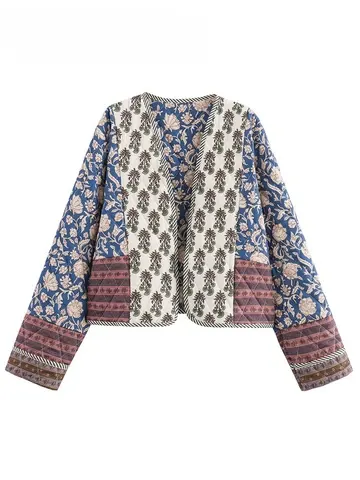 Patchwork-Baumwolljacke