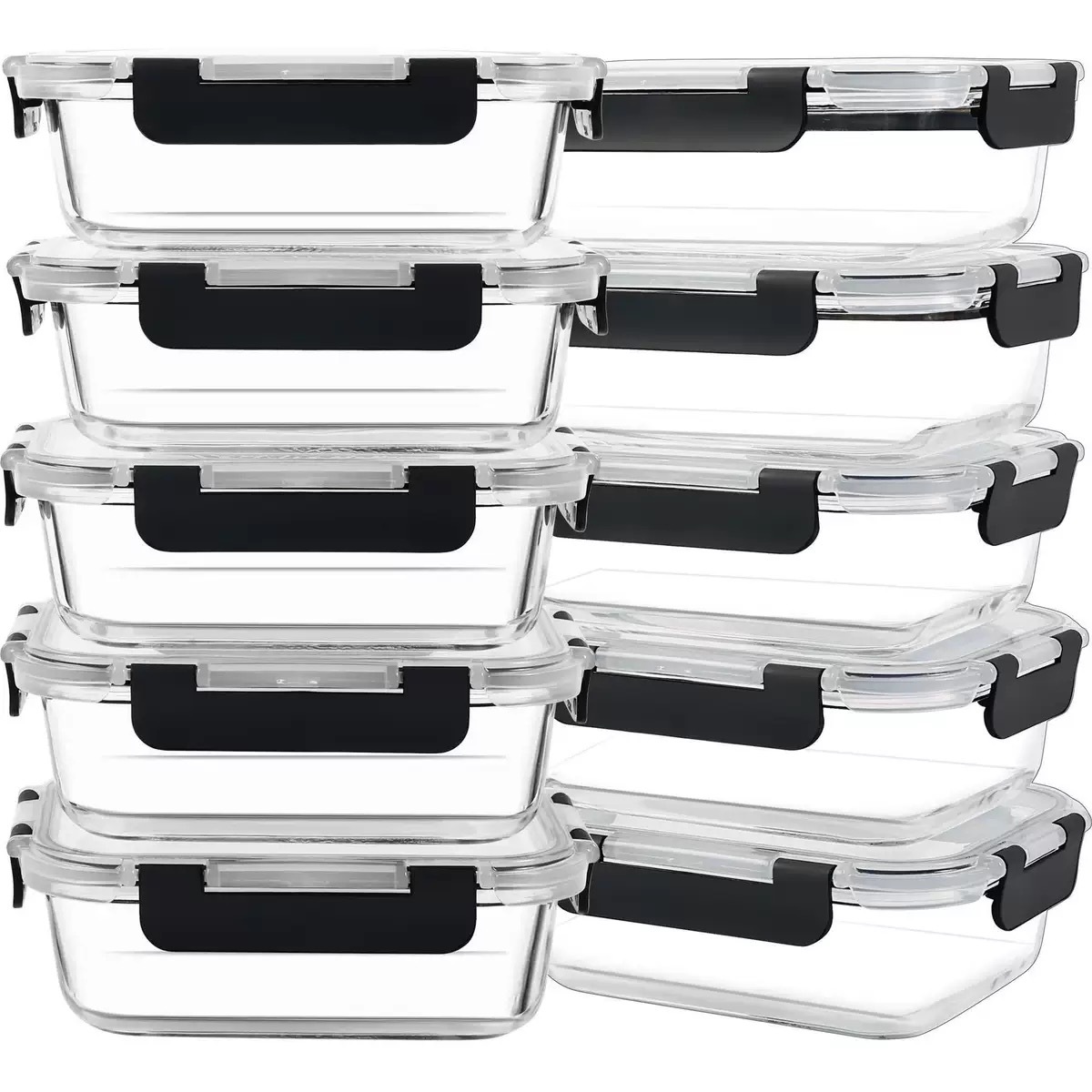Glas-Brotdose Set 2