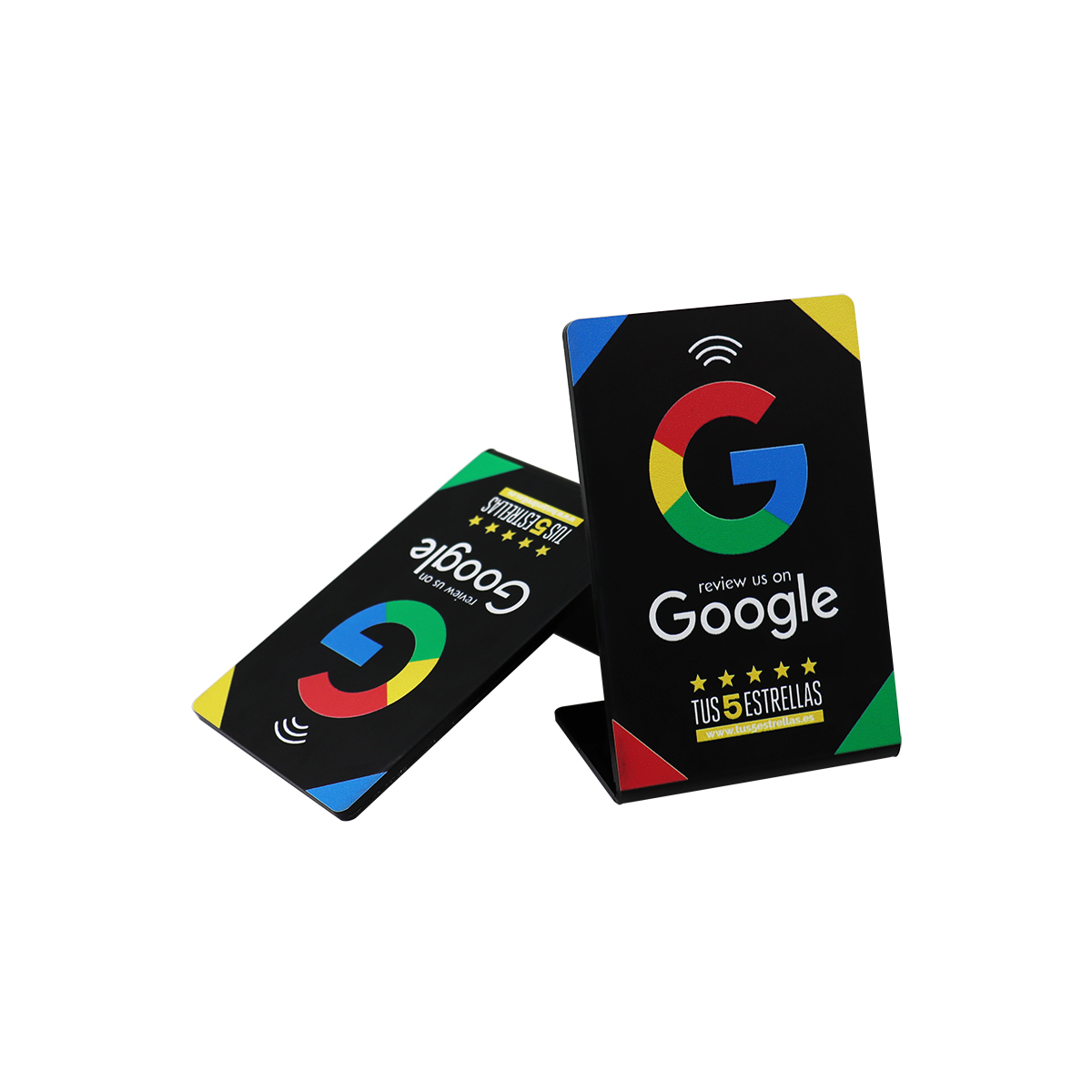 NFC-Bewertungsaufsteller mit QR-Code Acryl 2