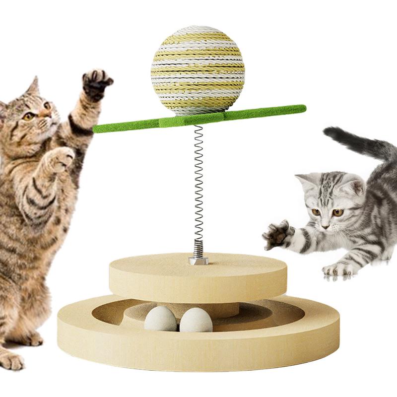 Interaktives Katzenspielzeug mit Sisal-Kratzpad