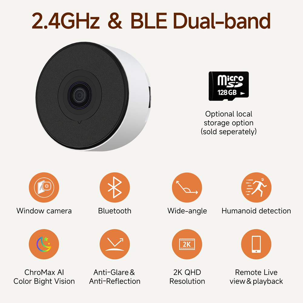 WLAN-Dome-Kamera 2K Vollfarbe Zweiwegaudio 2