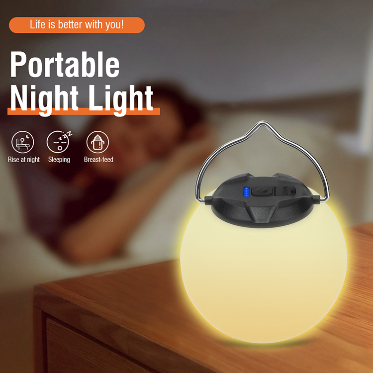 USB-Akku LED-Nachttischlampe Weichlicht 2