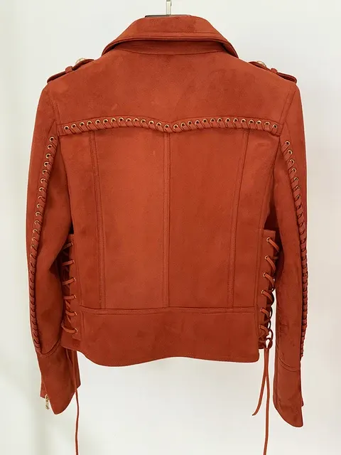 Kunstwildleder-Bikerjacke 2