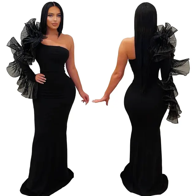 Einschulter-Abendkleid 3