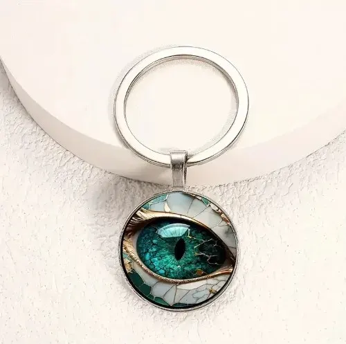 Augen Glaskugel Schlüsselanhänger 2