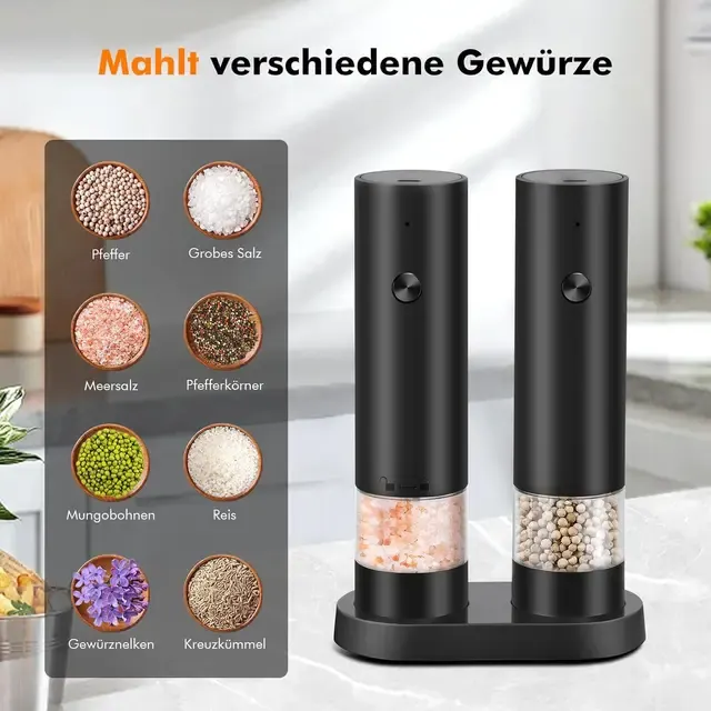 Elektrisches Salz- und Pfeffermühlen-Set 4