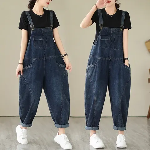 Jeans-Latzhose