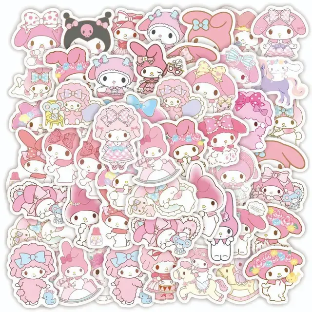 40 Stück Sanrio My Melody Notizbuch-Sticker 3