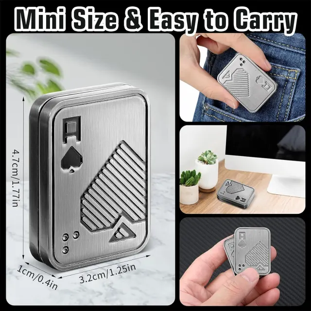 Mikro-Fingerspitzen-Gyroskop Push-Card Spielzeug 4