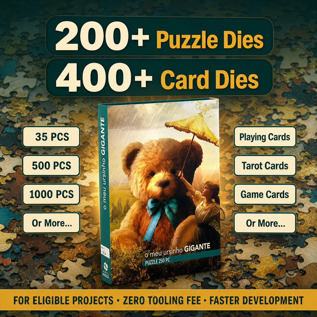 Goldfolien-Puzzle 1000 Teile in Buchbox 2