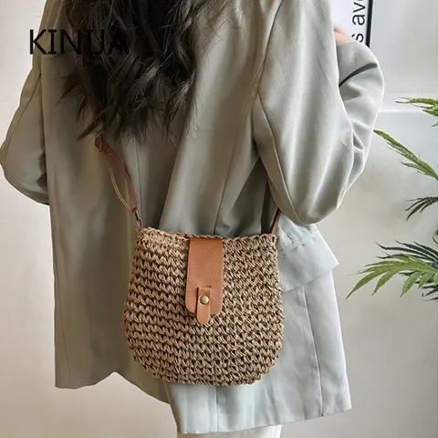 Geflochtene Strohtasche