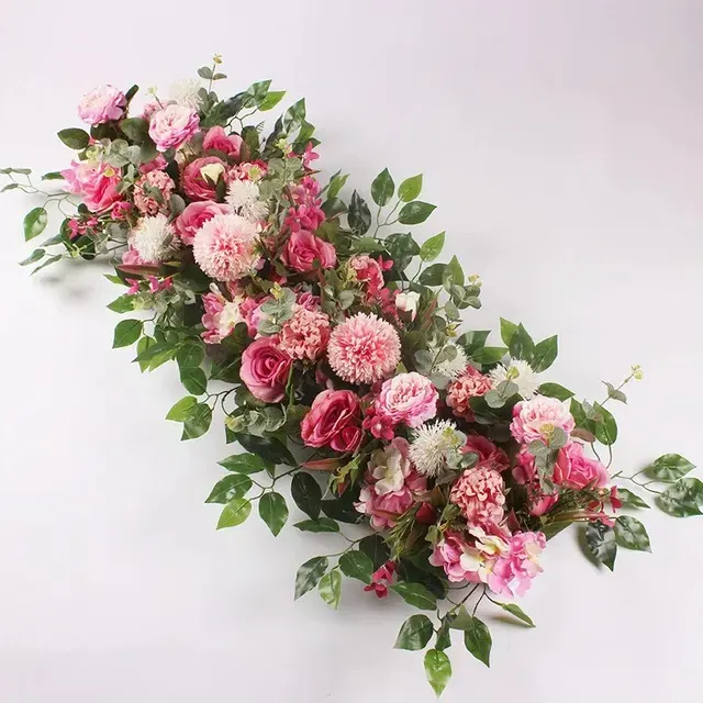 100 cm Künstliche Weiße Rosen-Girlande 3