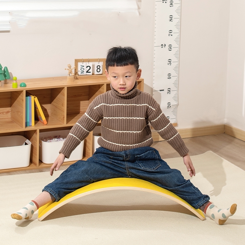 Holz-Balancierbrett Wackelbrett für Kinder 2