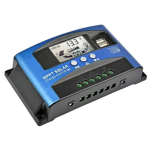 MPPT Solarladeregler mit LCD-Display