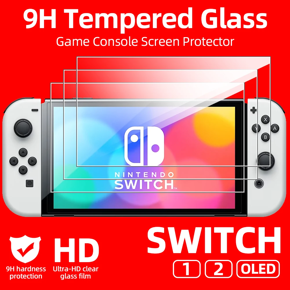 Gehärtete Schutzfolie für Nintendo Switch OLED 2