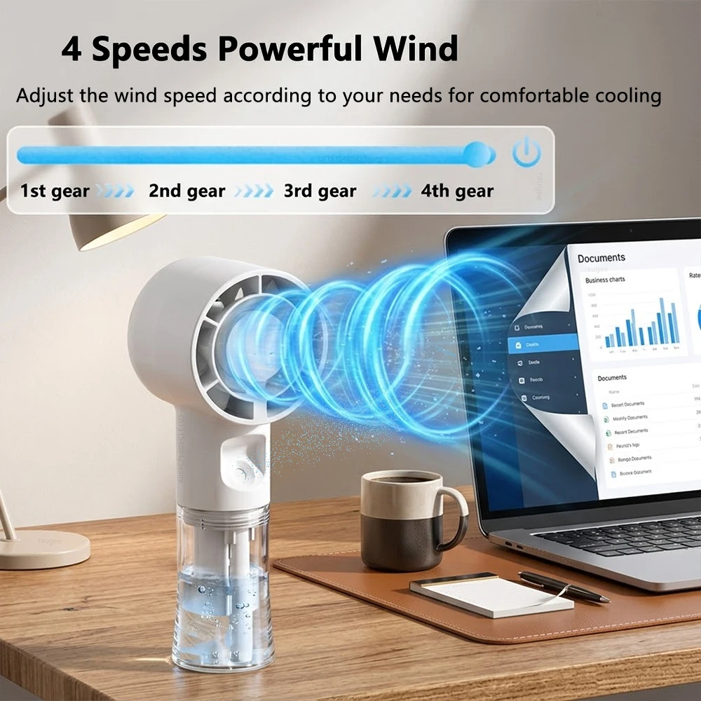 Handventilator mit Wassernebel 3