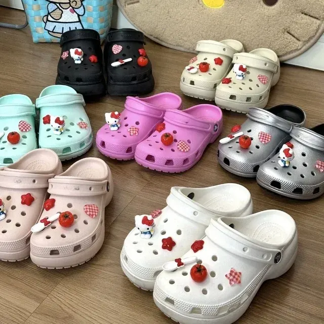 Tomatenroter DIY-Schuhschnallen-Anhänger 4