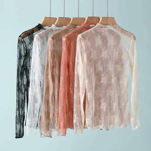 Transparentes Mesh-Langarmshirt 2
