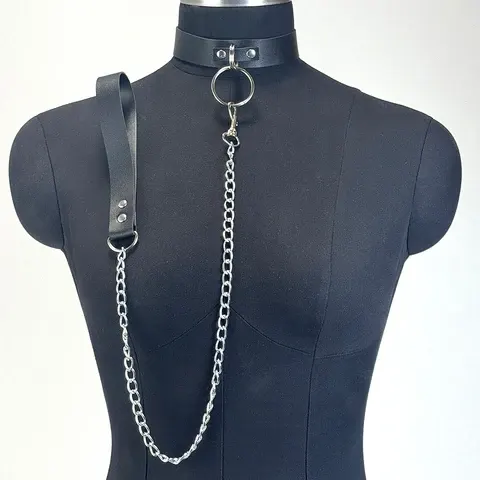 Gothic Leder-Halskette