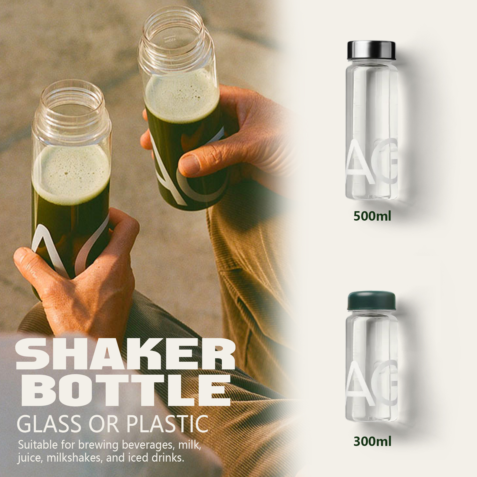 Tritan Proteinshaker mit Auslaufsicherem Deckel 4