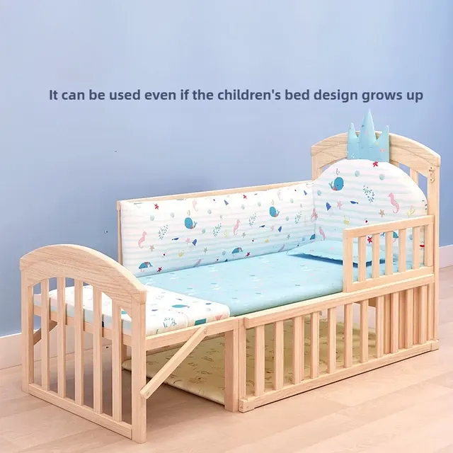 Massivholz Babybett 3