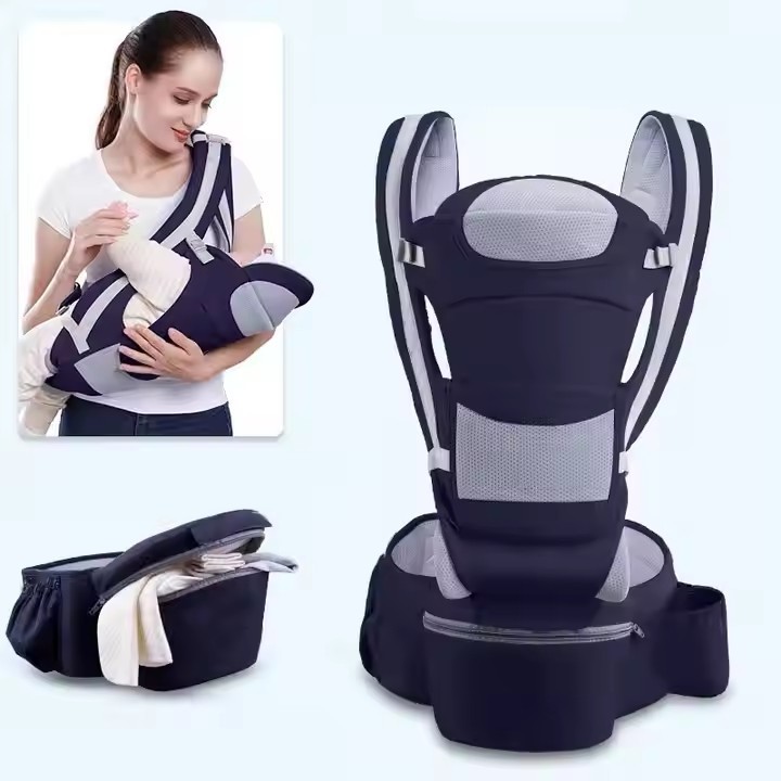 Ergonomische Babytrage mit Hüftsitz bis 20 kg 3