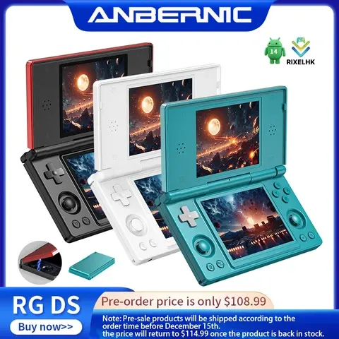 Klappbare Handheld-Spielkonsole mit Dual-Bildschirm