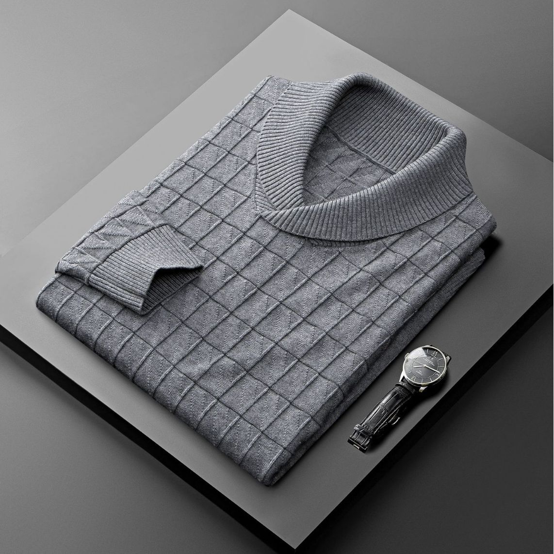 Herren-Pullover mit V-Ausschnitt 2