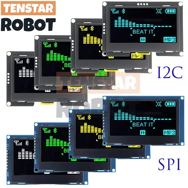OLED 2,42 Zoll I2C SPI Display 128x64 2