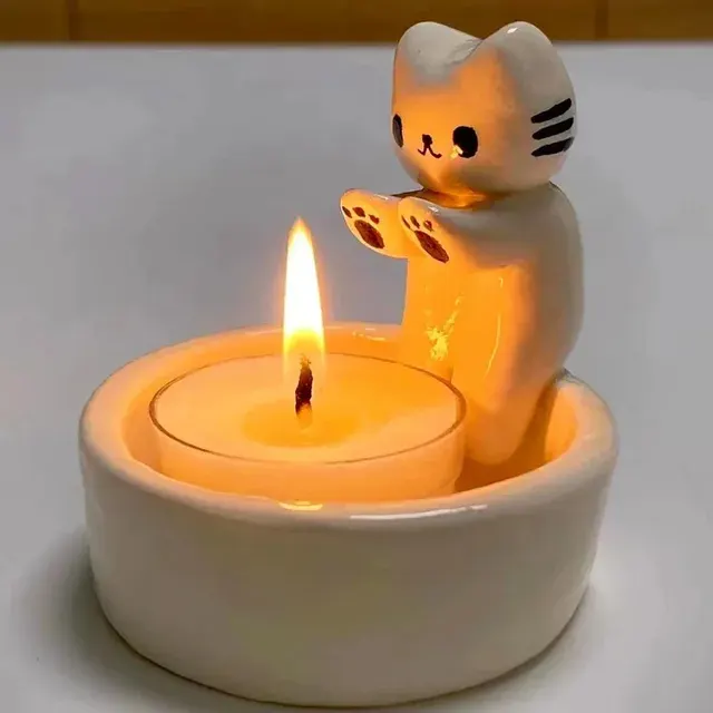 Katzen-Kerzenhalter 2