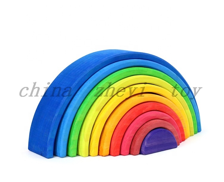 Holz-Regenbogen-Stapelspielzeug für Kinder