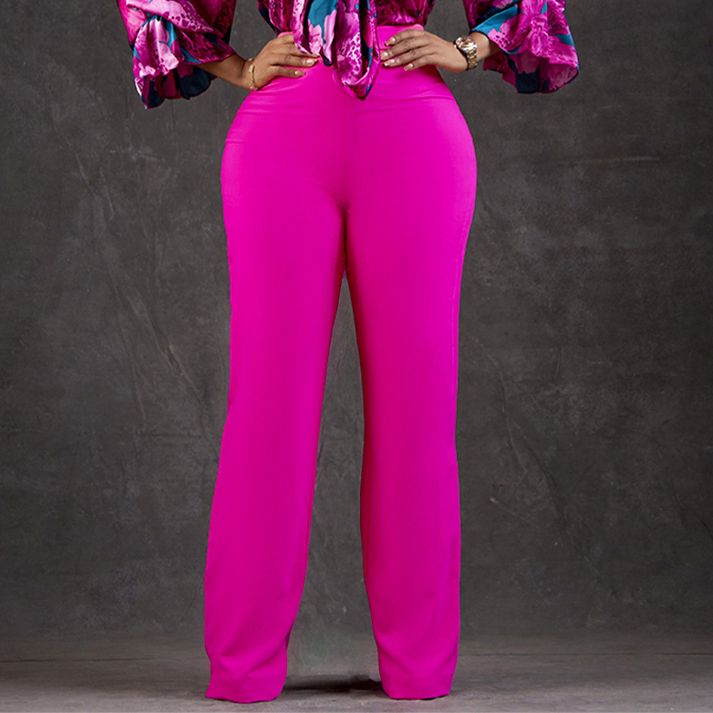 Damen-Freizeithose mit weitem Bein im Afrika-Stil 2