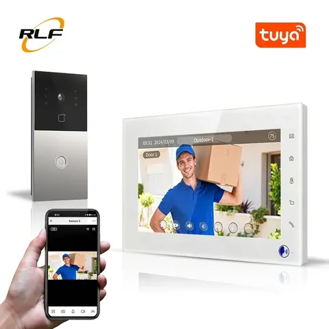 Wasserfeste 7-Zoll-Videotürsprechanlage
