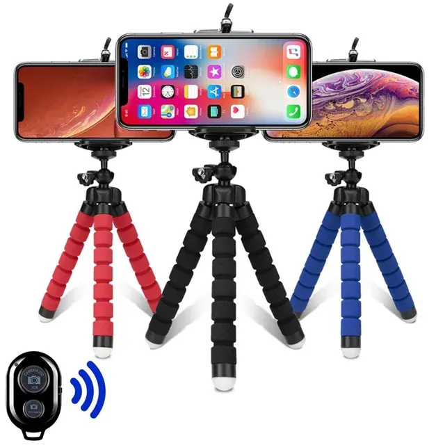Kompaktes Einbeinstativ mit Clip für Smartphones 2