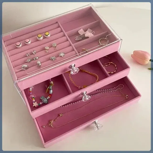 Staubdichte 3-Schubladen Schmuckbox 3