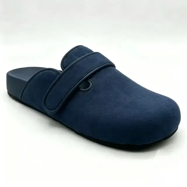 Damen Sommer-Slides mit Wildleder-Optik 4