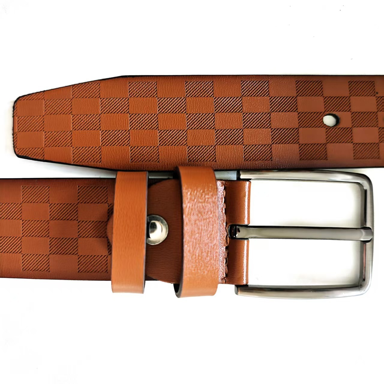 Verstellbarer Gürtel aus veganem Leder, Unisex 4