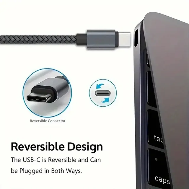 60W Dual-Type-C Nylon-Schnellladekabel 3