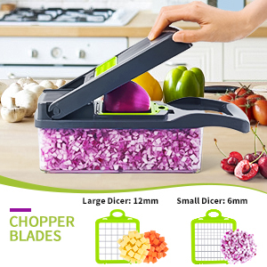Manueller Gemüseschneider 12-in-1 Mandoline Set 4