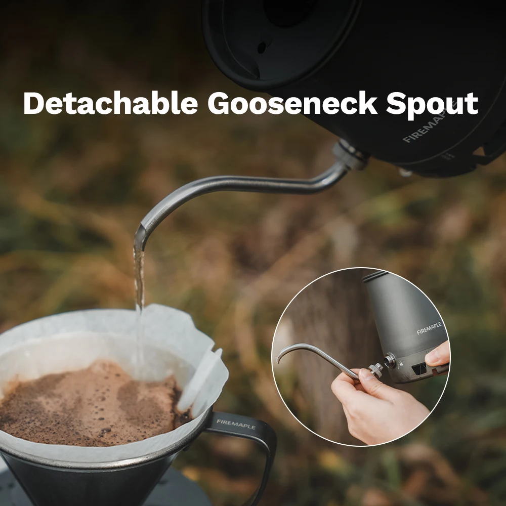 Faltbarer Pour-Over Kaffeekessel mit Schwanenhals 4